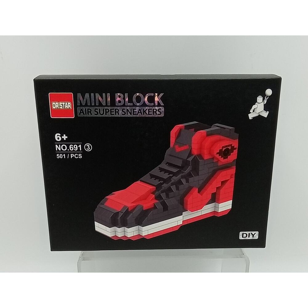 DR. STAR Mini Block Air Super Sneaker Black/Red 501 PCS